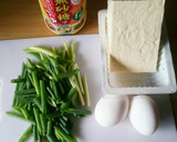 ヘルシー簡単！木綿豆腐のたまごとじ★作り方1写真