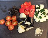 夏野菜満載☆塩らーめん・シチリアーナ！作り方1写真
