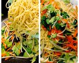 簡単☆味付けホルモン☆アレンジ☆焼きそば作り方3写真