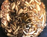 きのこたっぷり挽肉入り炊き込みご飯作り方3写真