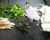 簡単！香味野菜で☆冷製豚しゃぶパスタ作り方1写真