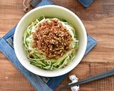 たっぷり絡めて美味！中華風肉味噌ひやむぎ作り方5写真