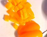 ズッキーニとパプリカのアンチョビ炒め作り方1写真