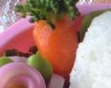 キャラ弁　簡単ミッフィーおにぎり作り方7写真