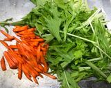 鶏むね肉と水菜の塩ガーリック炒め作り方2写真
