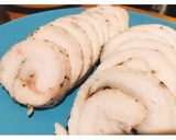 鶏ハムのせ！あっさり塩とんこつラーメン作り方1写真