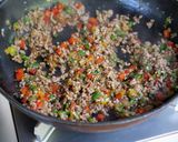 きざみ浜納豆入り肉そぼろレタスカップご飯作り方7写真