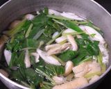 ほうれん草の味噌汁♪作り方2写真