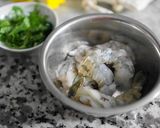 海老とズッキーニの甘酒みそクリームパスタ作り方2写真