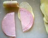 簡単おつまみスライスポテトのハムロール作り方1写真