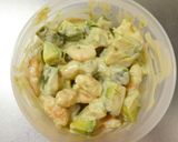 海老アボカド豆腐トマト☆わさびマヨサラダ作り方7写真