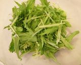 カリっと油揚げ＊ピリ辛水菜サラダ作り方1写真