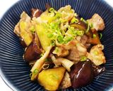 簡単☆豚バラ肉となすの黒酢炒め煮作り方8写真