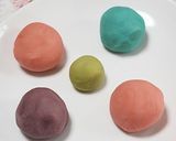 レンジで簡単和菓子★ねりきりの紫陽花作り方10写真