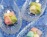 レンジで簡単和菓子★ねりきりの紫陽花作り方20写真