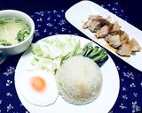 炊飯器de油淋鶏風チキンライス定食作り方16写真