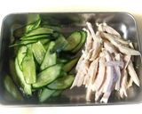 鶏肉と胡瓜のマスタードサラダ作り方1写真