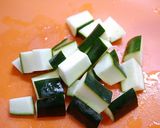 簡単！ズッキーニで☆麻婆茄子風作り方1写真