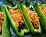 旨っ♥焼き ピーマンのキムチ詰め作り方7写真