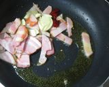 ズッキーニとベーコンの簡単ナポリタン作り方3写真
