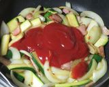 ズッキーニとベーコンの簡単ナポリタン作り方8写真