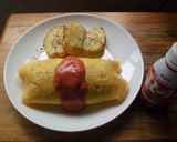 四角いオムライス！じゃがバター添え♪作り方7写真