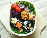 キャラ弁 天の川おにぎりの七夕弁当作り方4写真