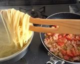 夏でも合格祈願！トマトとベーコンのパスタ作り方5写真
