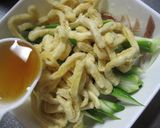 夏野菜と刻み揚げの冷製味噌ラーメン作り方3写真