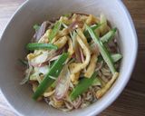 夏野菜と刻み揚げの冷製味噌ラーメン作り方6写真