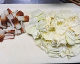 キャベツとちくわのバタマヨ醤油チーズ炒め作り方1写真