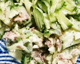 鯖缶ときゆうりのマヨネーズ和え作り方5写真