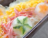 七夕レシピ☆星の氷で天の川そうめん作り方2写真