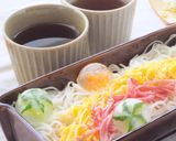 七夕レシピ☆星の氷で天の川そうめん作り方4写真