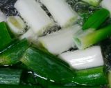長ネギのぬた・梅味噌風味作り方1写真