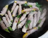夏バテに野菜の肉巻き香味ソース作り方2写真