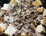 豚細と厚揚げ豆腐と舞茸deヘルシー炒め作り方5写真