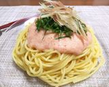 超早！大葉とみょうがで爽やか明太子パスタ作り方4写真