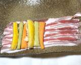 ぶっとい野菜肉巻き♡スクスク育つ夏野菜で作り方2写真