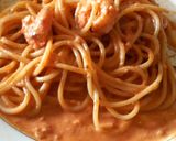 甘エビのトマトクリームパスタ作り方10写真