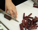 馬刺しに負けない！鯨ユッケ作り方1写真