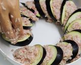 レンジで簡単　茄子の重ね蒸し作り方3写真