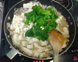 菜の花入り☆辛くない麻婆豆腐作り方5写真