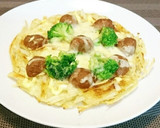 簡単手作り和風ミートボールピザ♪作り方6写真
