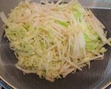 もやしとキャベツのナムル風作り方1写真
