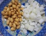 大豆とマカロニのケチャップ炒め♪作り方1写真