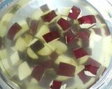 義実家直伝★さつまいもと林檎。作り方1写真