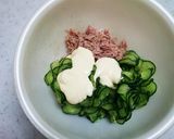 ツナときゅうりのサラダ春巻き作り方3写真