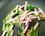かぼちゃとベーコンのカレー炒め作り方2写真