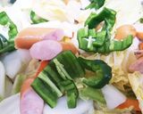 簡単！カレー焼きそば作り方1写真